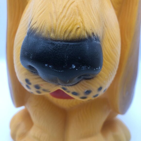 Vintage 1971 Prod Corp Sad Bassett Hound Dog Coin Bank Hard Vinyl 13" Tall - Picture 9 of 10